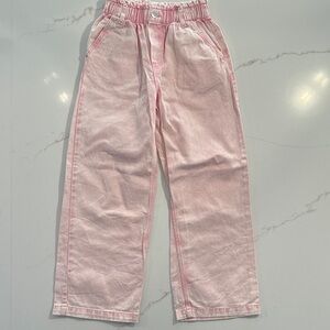 H&M Light Pink Wide Leg Jeans